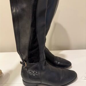 Tory Burch Black Riding Boots